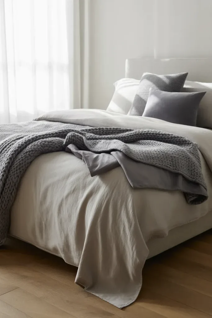 Layers of Grey Bedding
