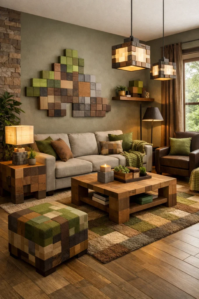 Minecraft Color Palette Rooms