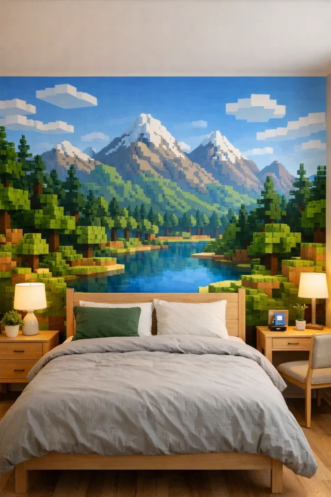 Minecraft-Themed Wall Murals