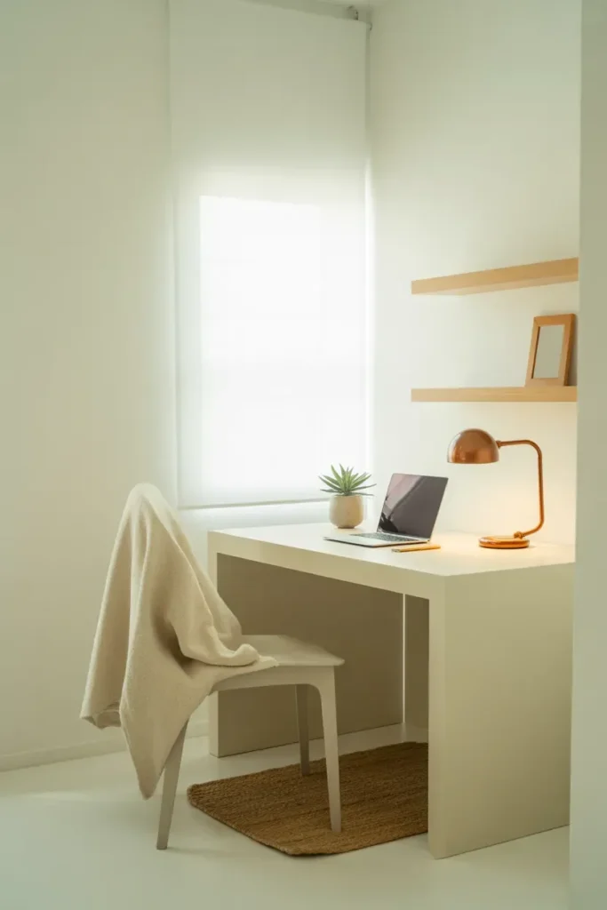 Minimal White Workspace