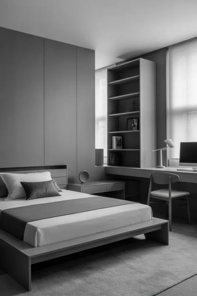Monochrome Black & White Bedroom