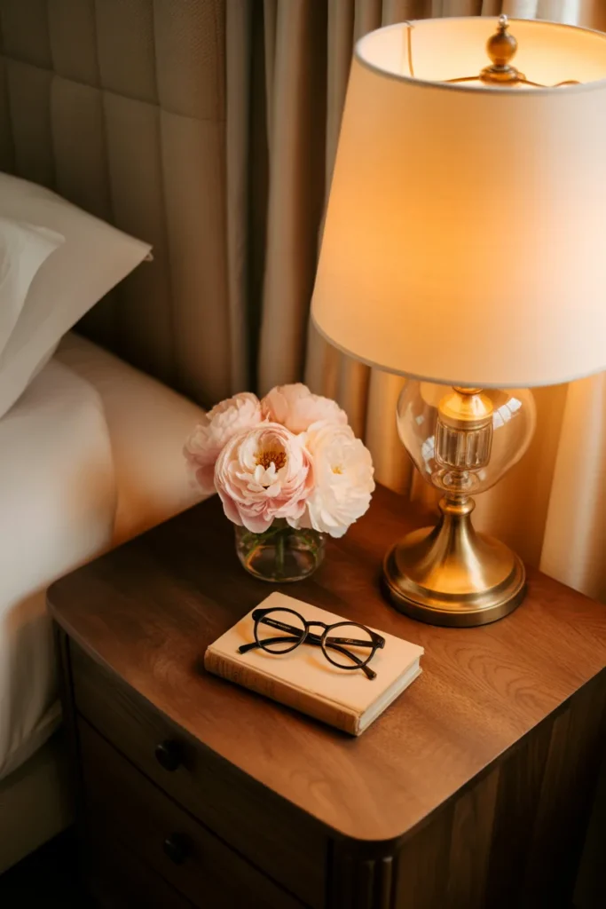 Nightstand With Warm Details