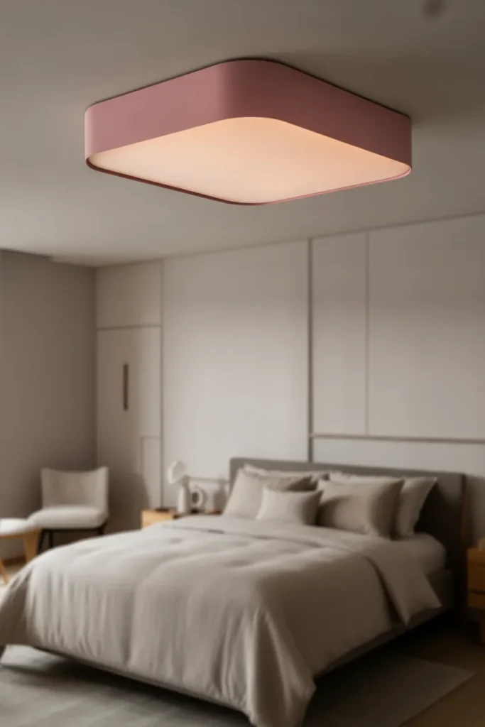 Pink Ceiling Light for a Soft Glow