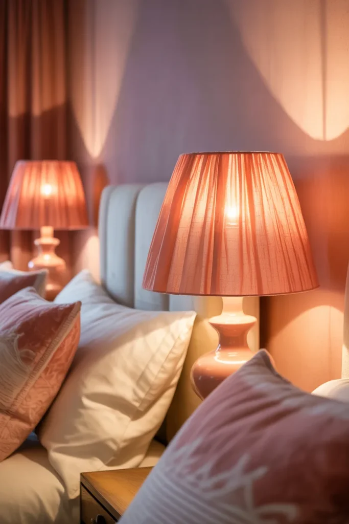 Pink Lampshades for Soft Lighting