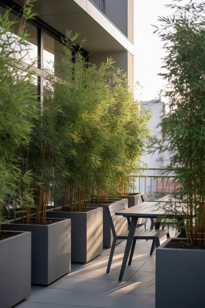 Place Tall Greenery for Privacy