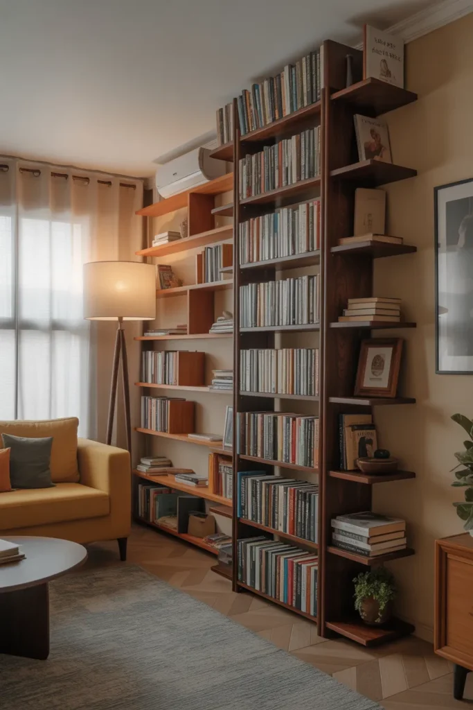 Rotating Bookshelf Tower