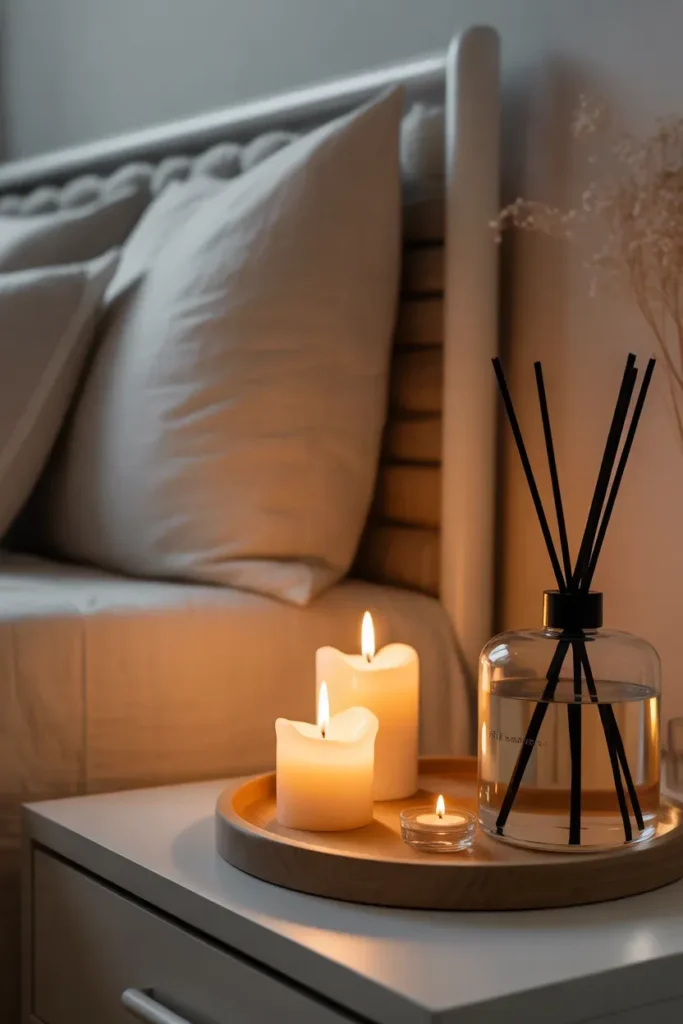 Scented Candles or Essential Oils - Romantic Bedroom Ideas