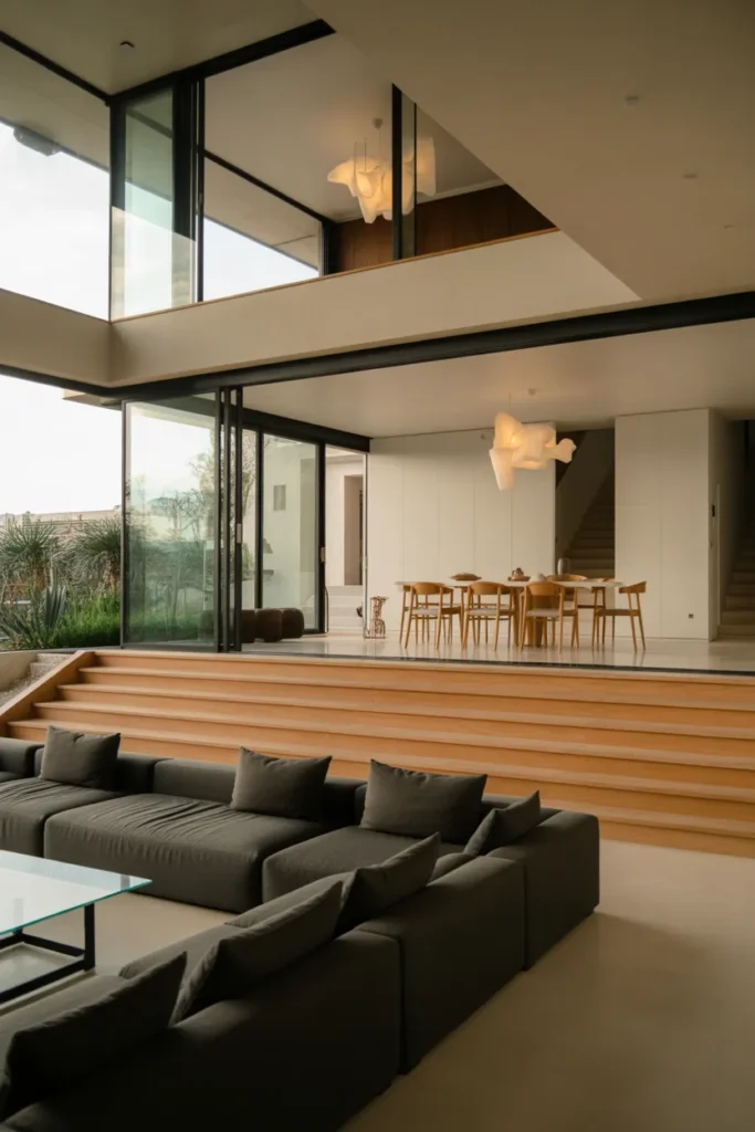 Seamless Flow with Adjacent Spaces