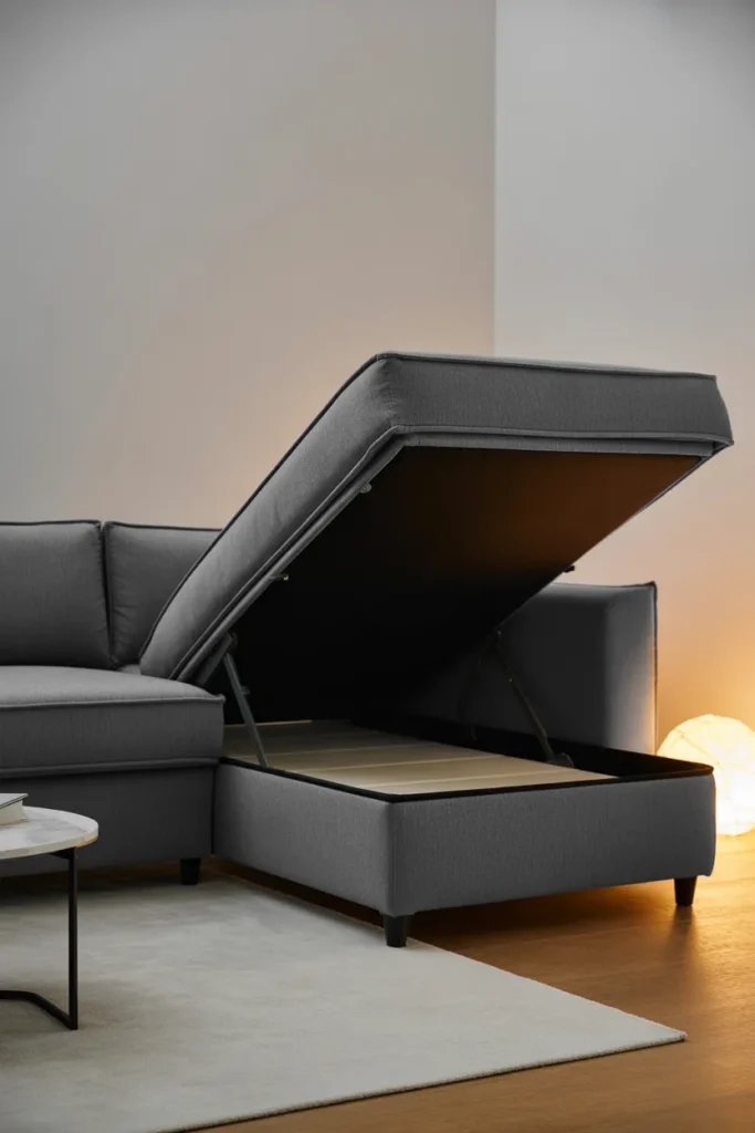 Sleeper Sofa with Chaise Extension