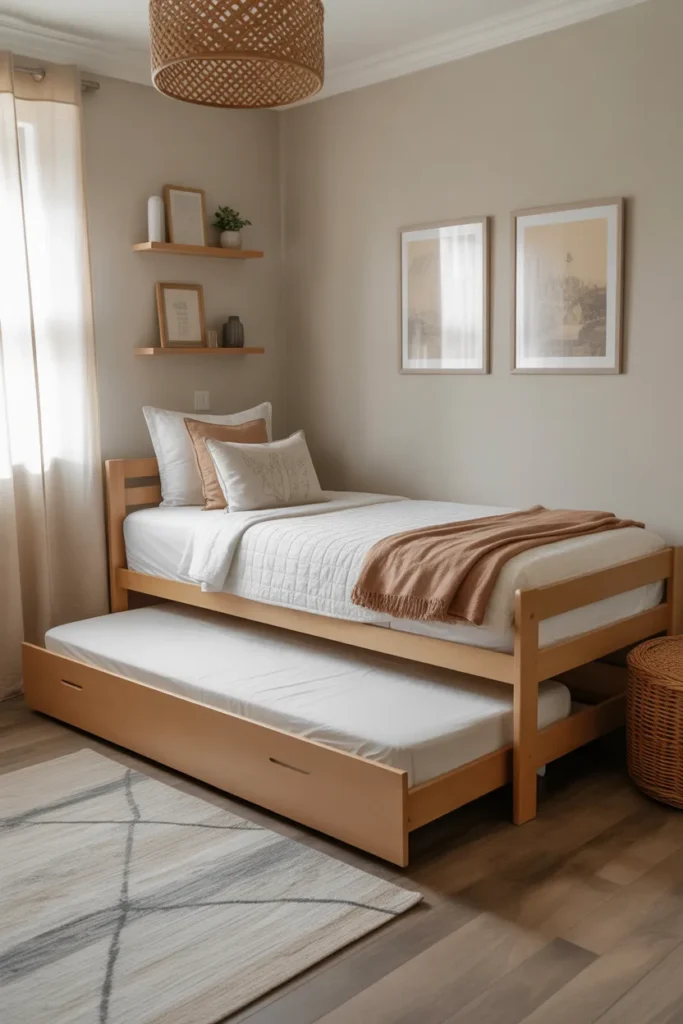 Slide-Out Trundle Twin Bed