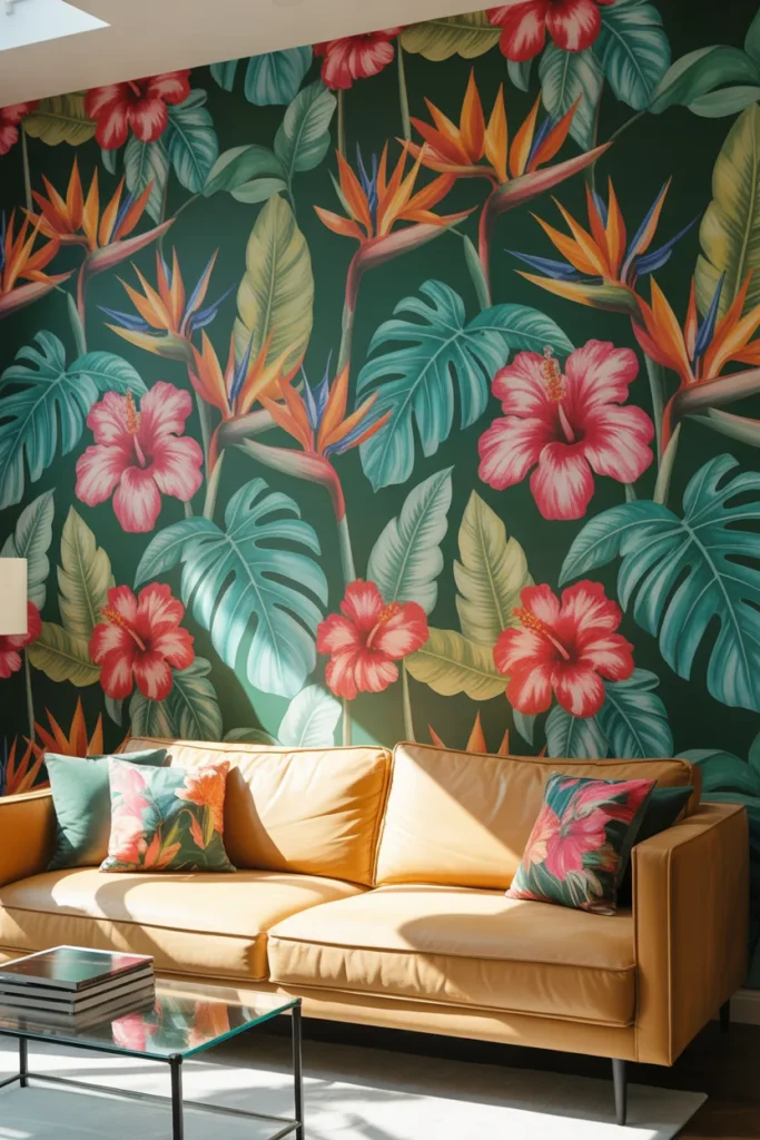 Tropical Floral Wallpaper Themes