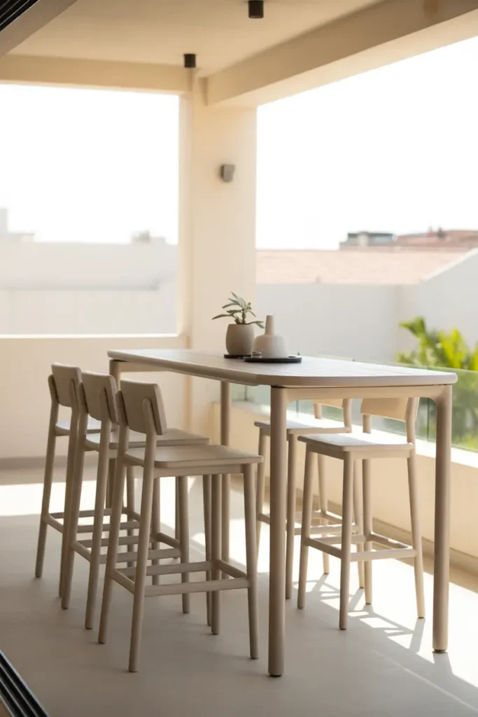 Try a Slim Bar Table Setup