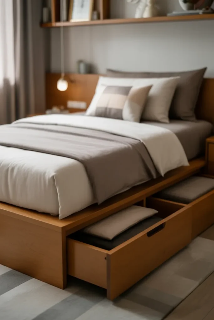 Twin Bed With Platform Storage