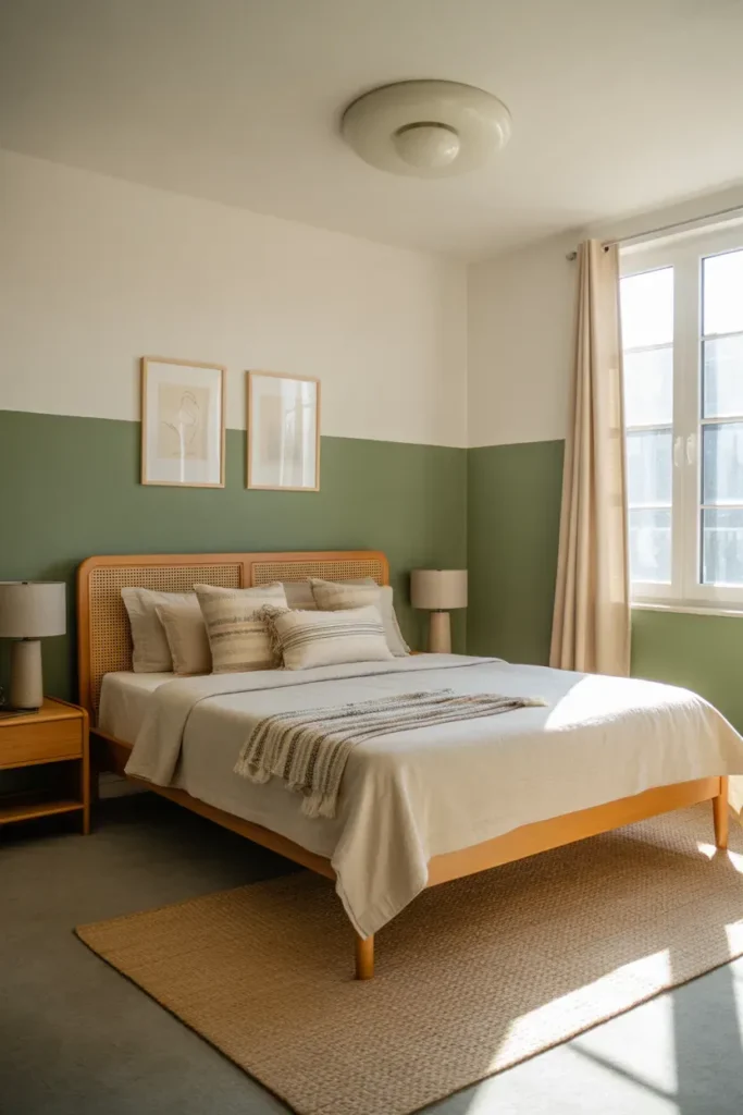 Two-Tone Green Walls