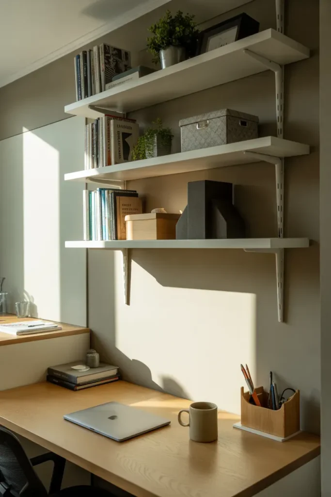 Wall-Mounted Storage Workspace
