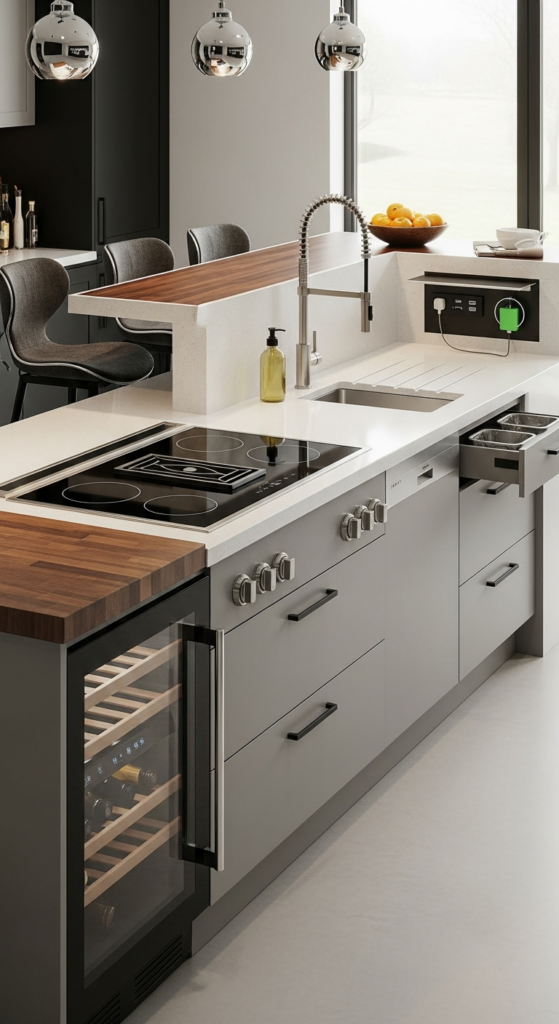 Multi-Functional Kitchen Island