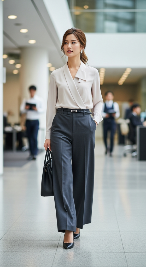 Thursday Alternative: Blouse With Wide-Leg Pants
