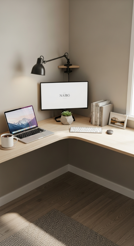 Corner Desk for Unused Areas - Small Desk Ideas