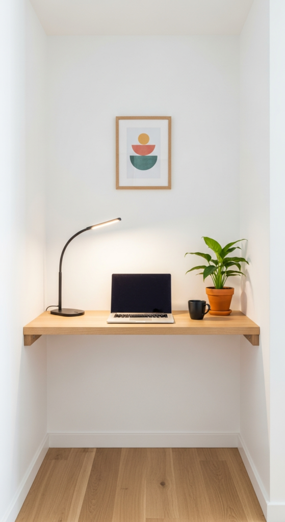 Slim Console Desk for Narrow Spaces