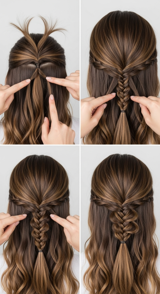 Fishtail-Inspired Beginner Braid