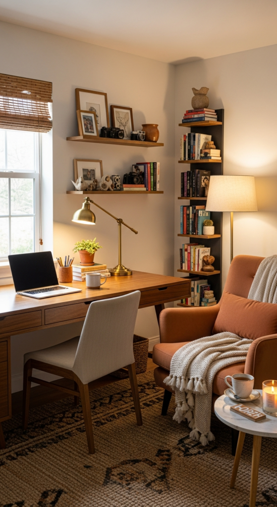 Cozy Reading and Work Hybrid Space