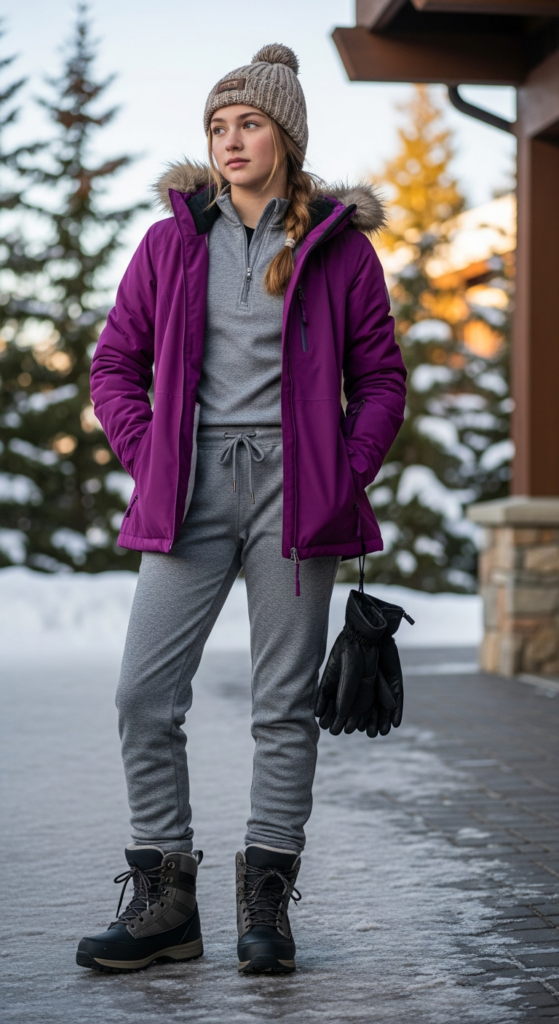 Ski Jacket With Thermal Joggers