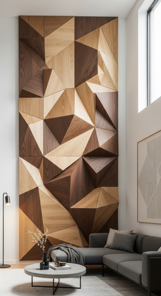 Geometric Wood Paneling
