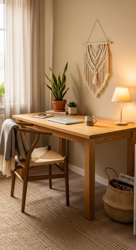 Natural Material Focused Office