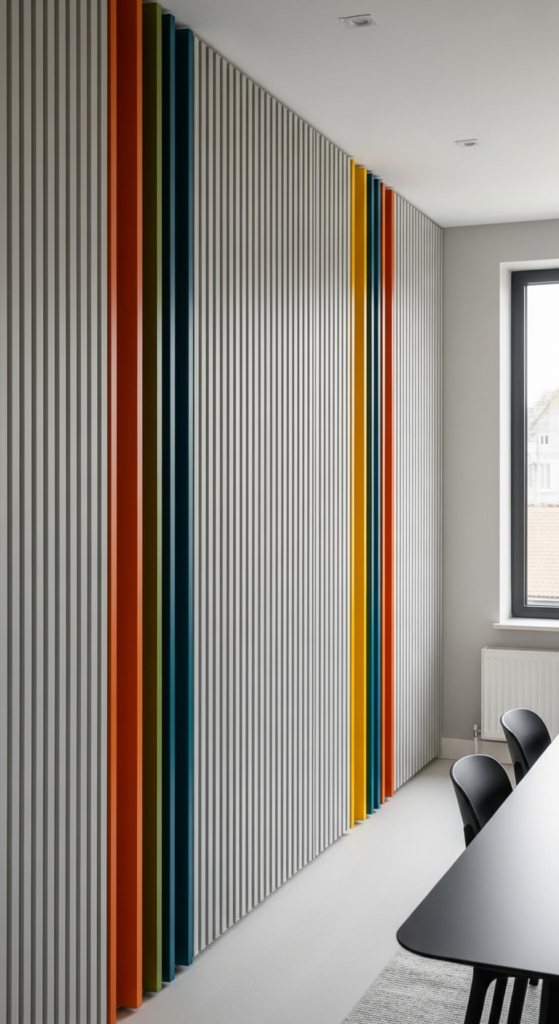 Painted Slat Panels