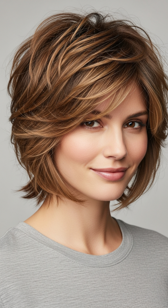 Short Shag with Feathered Layers