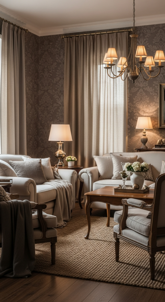 Romantic Damask Wallpaper