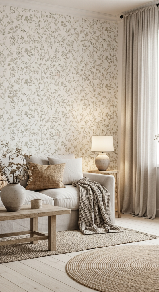 Romantic Botanical Wallpaper