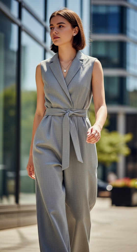 Lightweight Jumpsuit with Tailored Fit