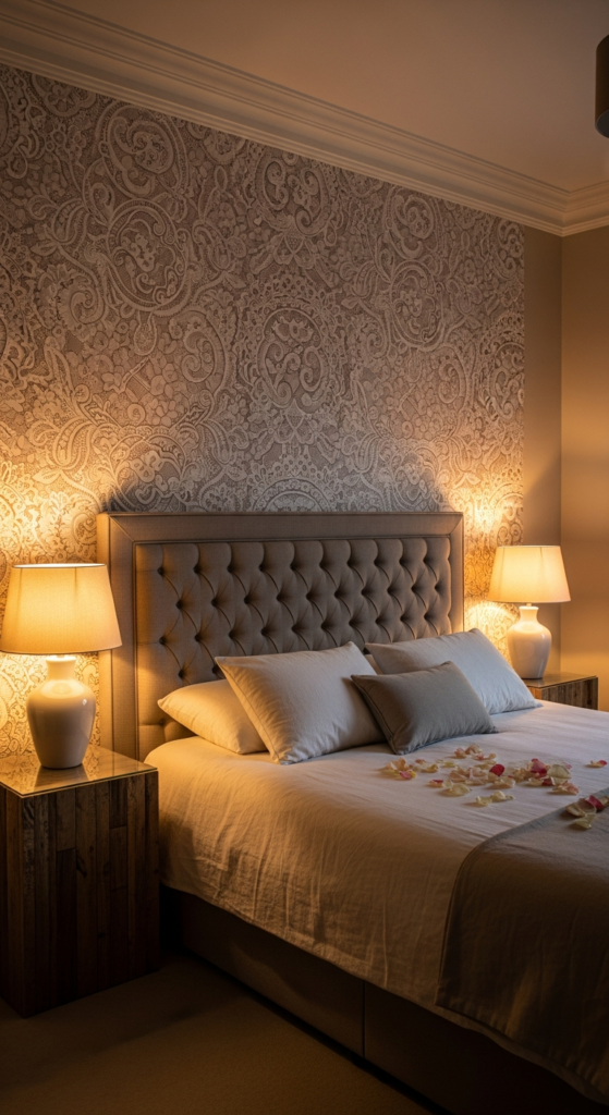 Romantic Lace-Inspired Wallpaper