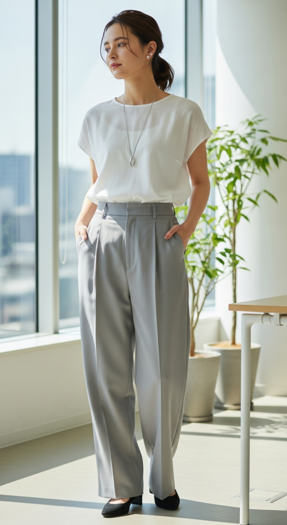 Minimalist Outfit with Breathable Fabrics