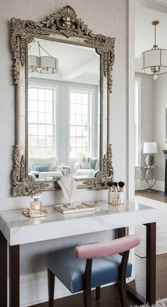 Vanity with Mirror as a Design Feature
