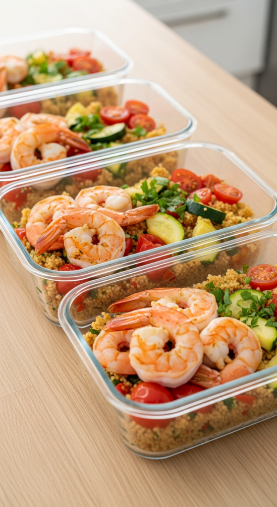 Shrimp with Couscous and Vegetables