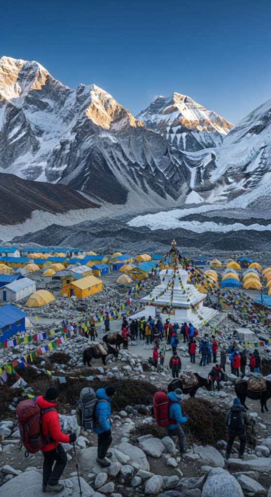 Mount Everest Base Camp, Nepal - Unique Places to Visit Before You Die