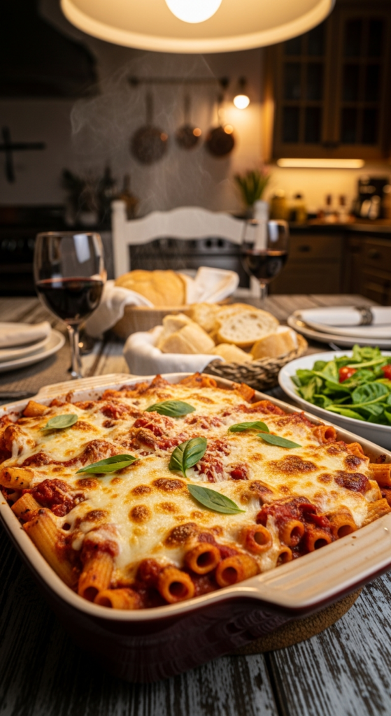 Baked Ziti with Simple Tomato Sauce