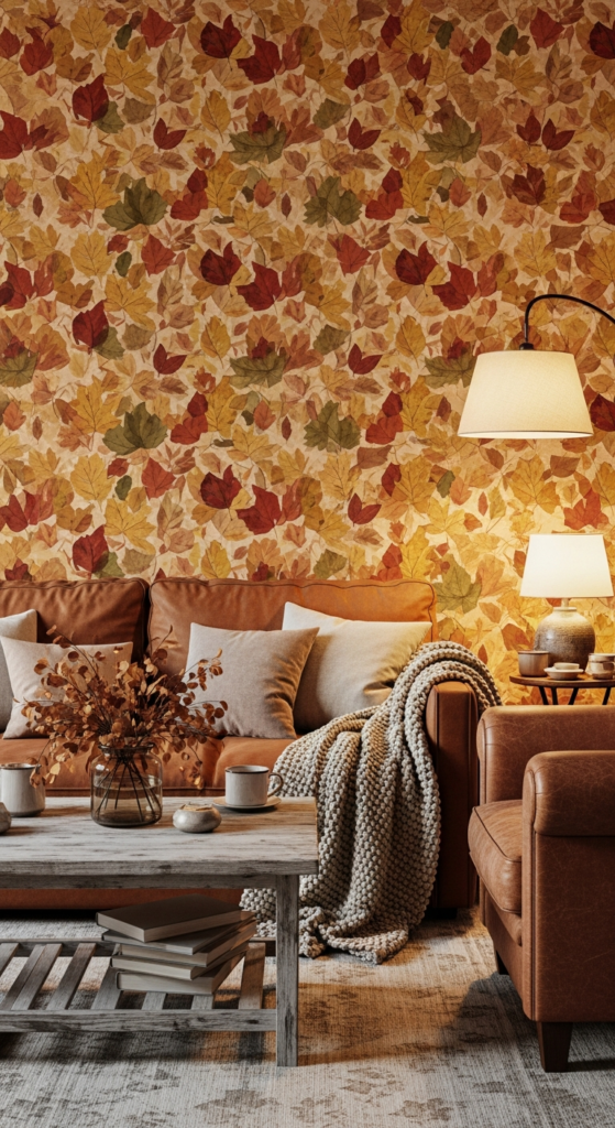 Autumn Leaf Pattern Wallpaper - Fall Wallpaper Ideas