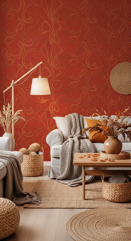 Terracotta-Inspired Wallpaper