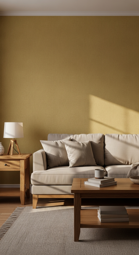 Muted Mustard Yellow Wallpaper - Fall Wallpaper Ideas