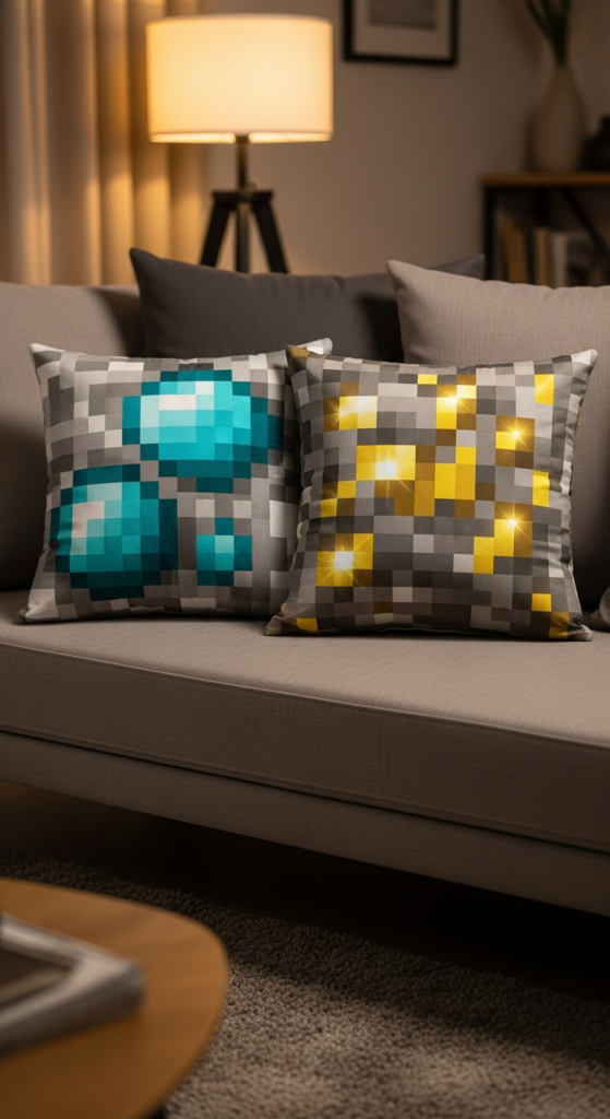 Ore Block Decorative Pillows