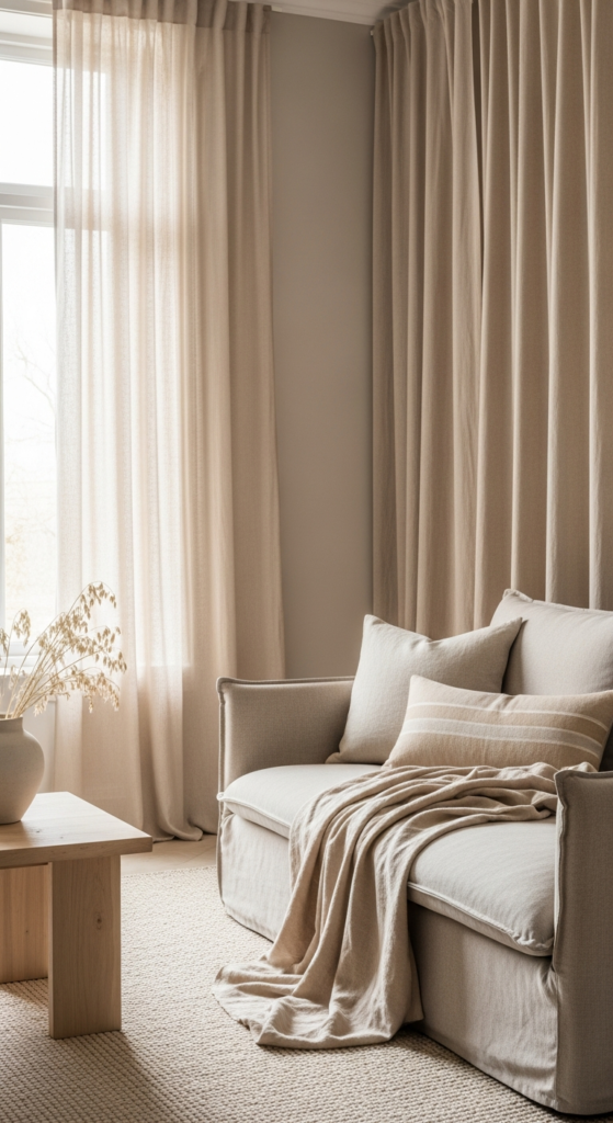 Beige and Linen Fabric Harmony