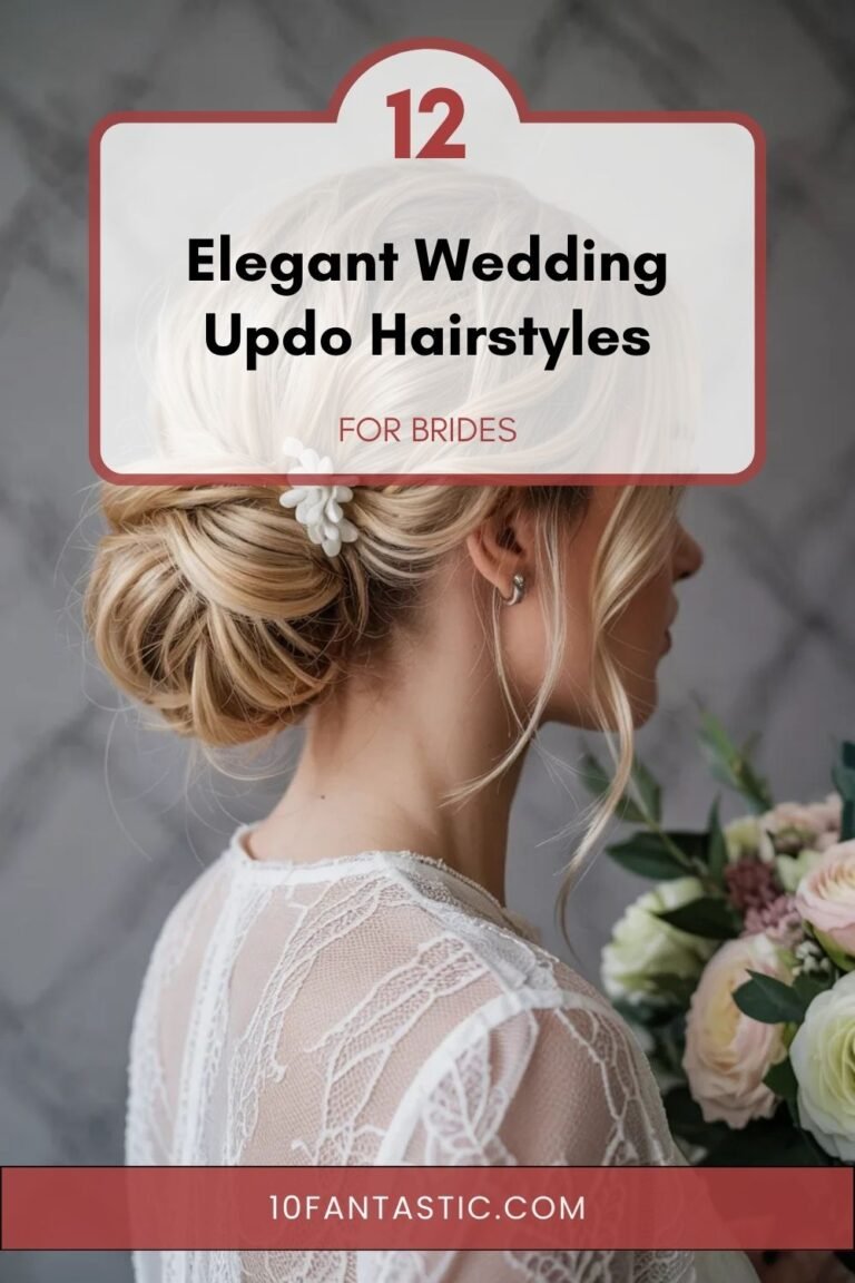 12 Elegant Wedding Updo Hairstyles for Brides