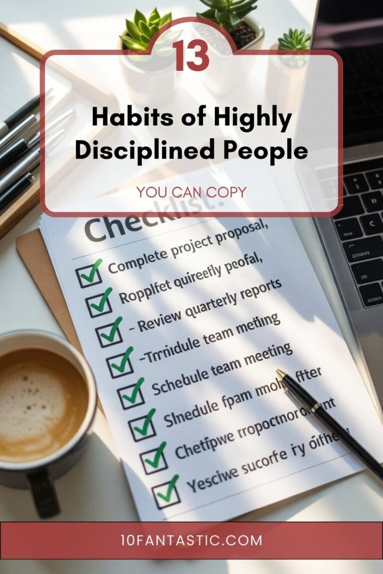 13 Habits of Highly Disciplined People You Can Copy