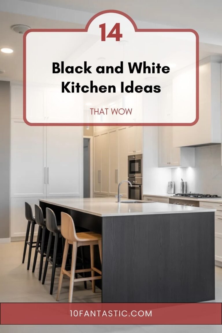 14 Black and White Kitchen Ideas that Wow