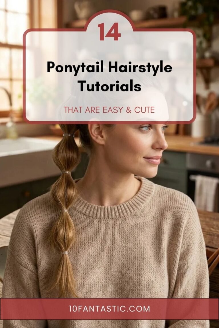 14 Ponytail Hairstyle Tutorials That Are Easy & Cute (1)