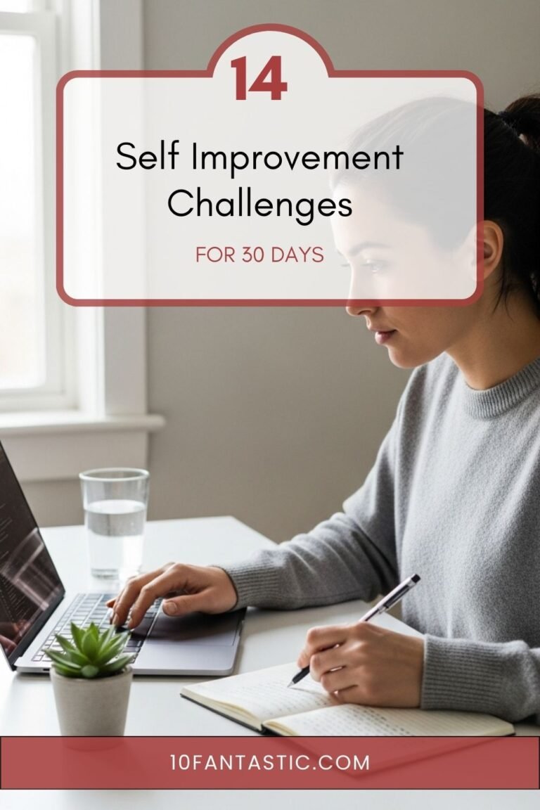 14 Self Improvement Challenges for 30 Days