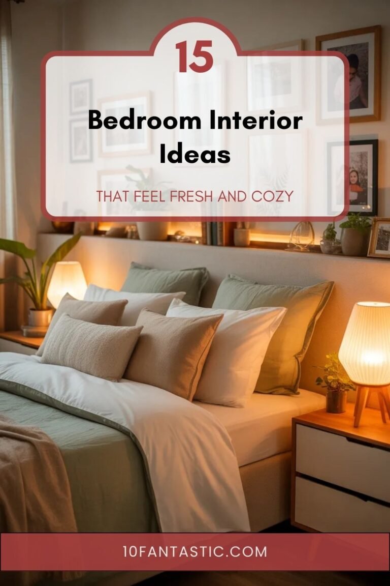 15 Bedroom Interior Ideas that Feel Fresh and Cozy